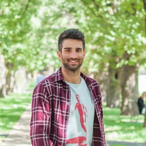 A man smiling at the camera.