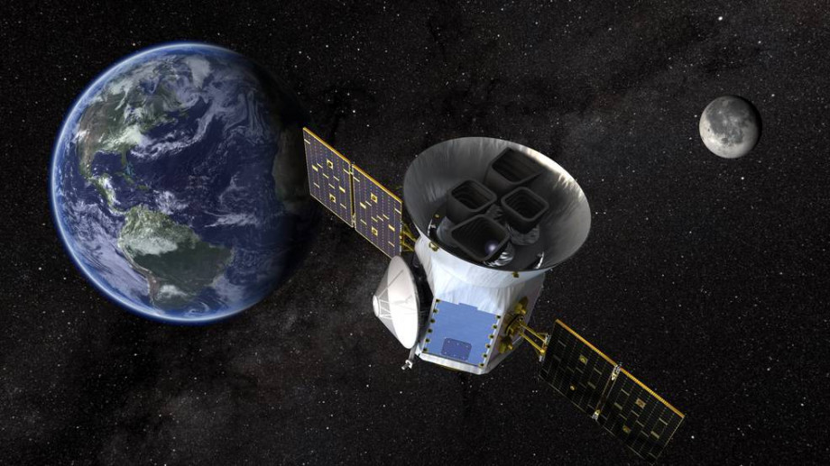 TESS satellite in space
