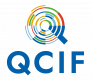 Colourful CQIF logo with a magnifying glass made of several different colours and filled in with concentric rings of the same colours.