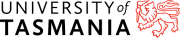 University of Tasmania logo with red lion on the right