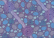 The arch shapes represent scientific communities researching in the Nirin cloud surrounded by data.