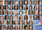 Superstars of STEM photo montage with logo